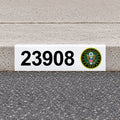 Custom US Armed Forces Reflective Curb Address Decal